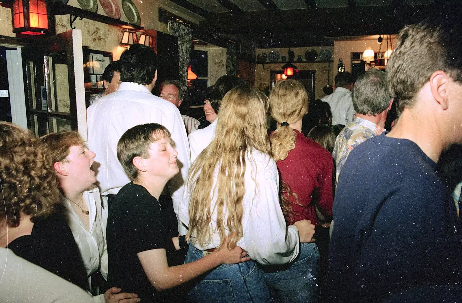 Crowds in the bar, from Claire's Eighteenth Birthday, The Swan Inn, Brome, Suffolk - 11th June 1994