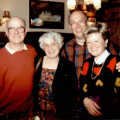 Roger and Sheila (right) and their friends
