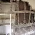 Uncovering the brick chimney breast, House Renovation Randomness and a Spot of Lightning, Brome, Suffolk - 19th June 1994