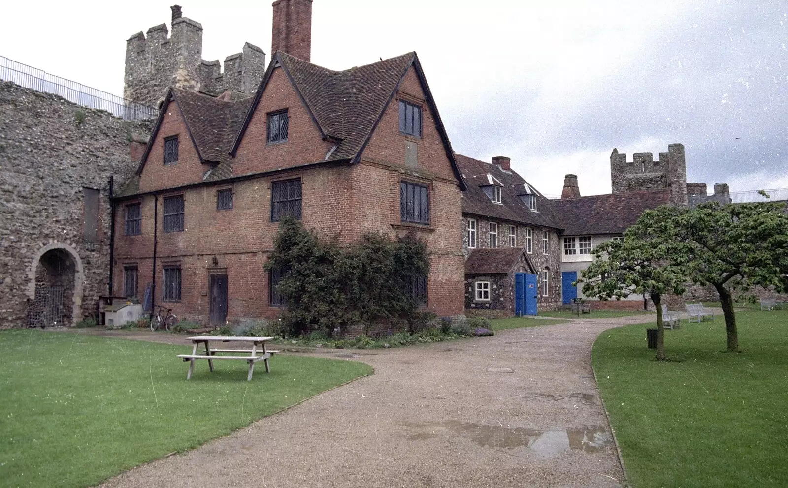 The grand house inside Fram castle, from House Renovation Randomness and a Spot of Lightning, Brome, Suffolk - 19th June 1994