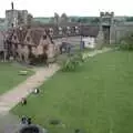 The castle courtyard from the castle walls, House Renovation Randomness and a Spot of Lightning, Brome, Suffolk - 19th June 1994