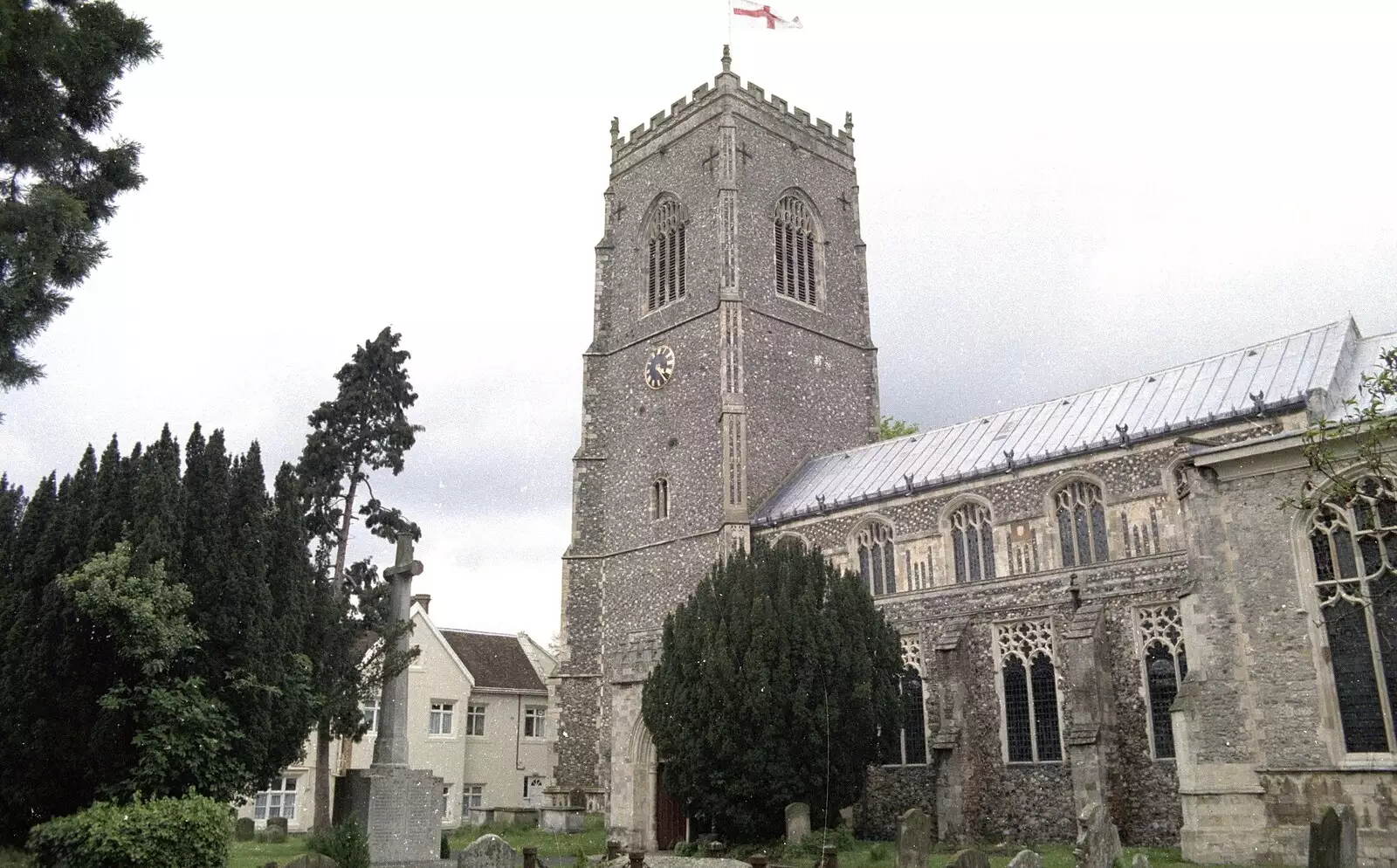 Framlingham Church, from House Renovation Randomness and a Spot of Lightning, Brome, Suffolk - 19th June 1994