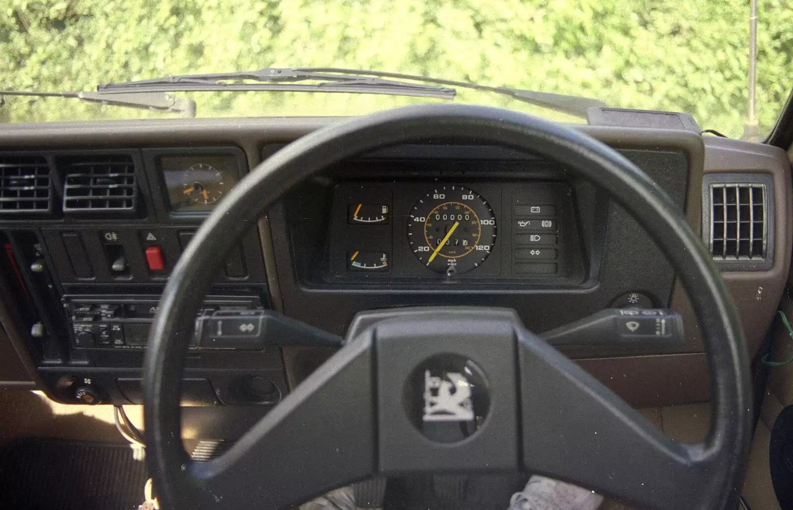 The Astra clocks 100,000 miles, from House Renovation Randomness and a Spot of Lightning, Brome, Suffolk - 19th June 1994