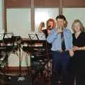 Bernie does a toast, Bernie's Anniversary and Charlie's Wedding, Palgrave and Oakley, Suffolk - 19th July 1994