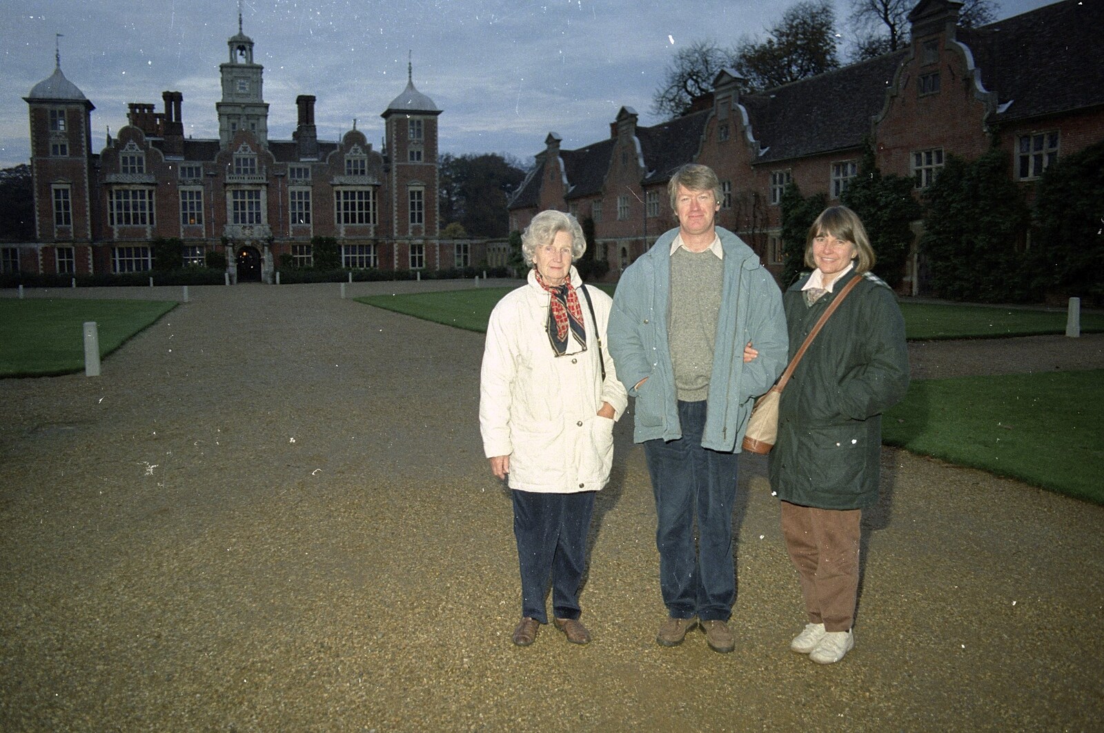 Grandmother, Neil and Caroline at Blickling  from Bernie's Anniversary and Charlie's Wedding, Palgrave and Oakley, Suffolk - 19th July 1994