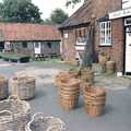 Baskets outside the Orford Craft Shop, Orford With Riki and Dave, Poppies and an Alfie Afternoon, Suffolk - 6th August 1994