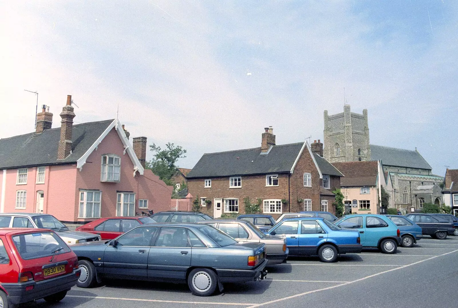 Orford car park, from Orford With Riki and Dave, Poppies and an Alfie Afternoon, Suffolk - 6th August 1994