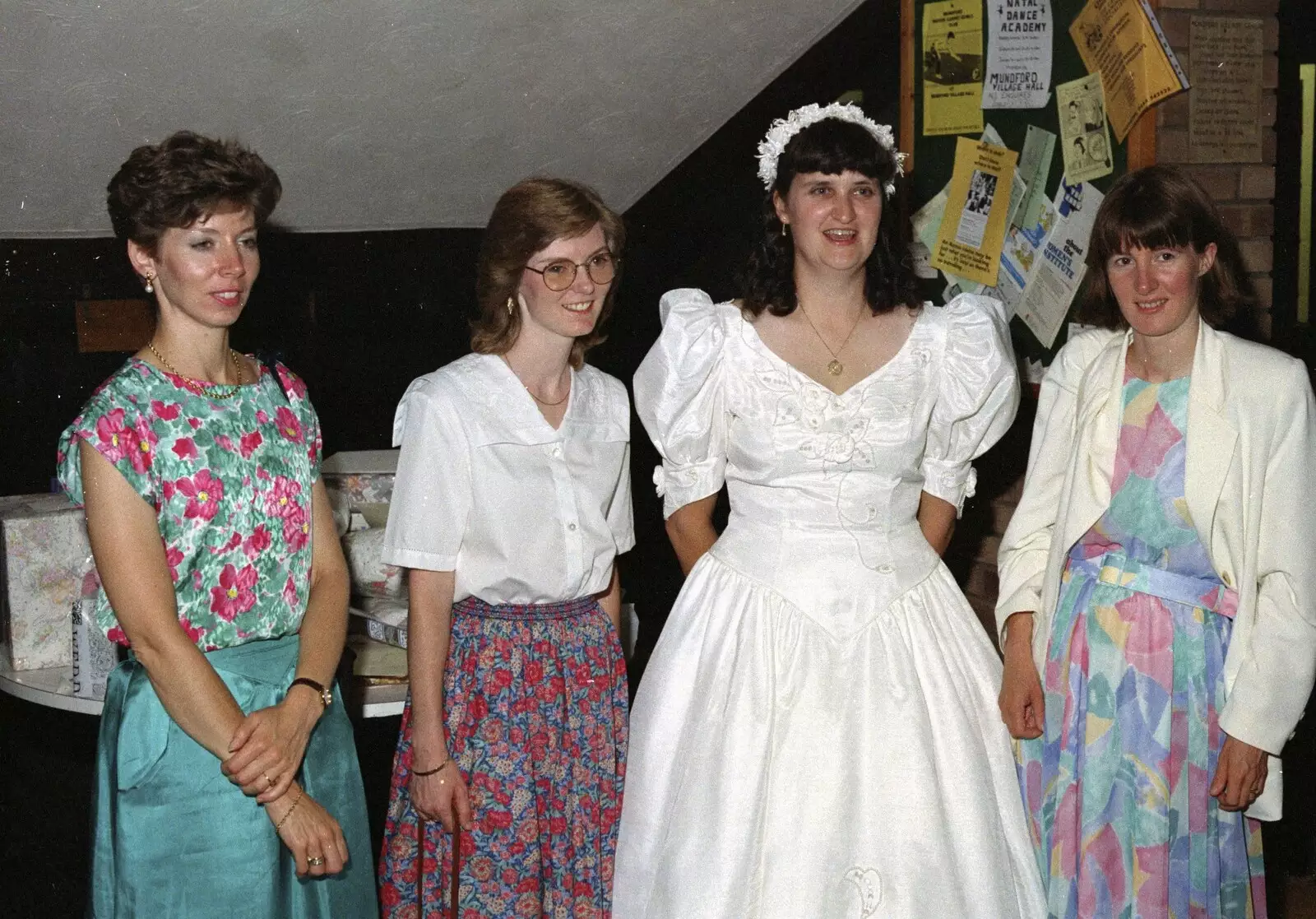 Wedding guests, from Tone's Wedding, Mundford, Norfolk - 27th August 1994