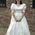 Jane poses for a photo, Tone's Wedding, Mundford, Norfolk - 27th August 1994