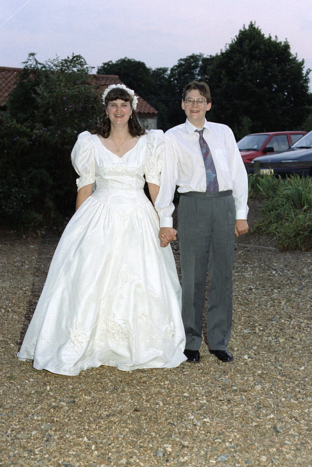Jane and Tony from Tone's Wedding, Mundford, Norfolk - 27th August 1994