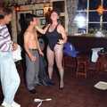 Bin's got his shirt off, A Stripper at The Swan, Brome, Suffolk - 30th August 1994