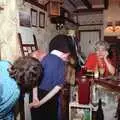 Slvia, John Willy and Lorraine mess about, A Stripper at The Swan, Brome, Suffolk - 30th August 1994