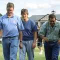 Graham, Pippa and Roger, A Spot of Cricket, Northampton - 5th September 1994