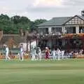 The players take to the pitch, A Spot of Cricket, Northampton - 5th September 1994