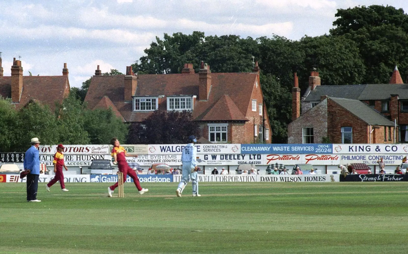 Bowling action, from A Spot of Cricket, Northampton - 5th September 1994