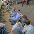 A Spot of Cricket, Northampton - 5th September 1994, The gang in the stands