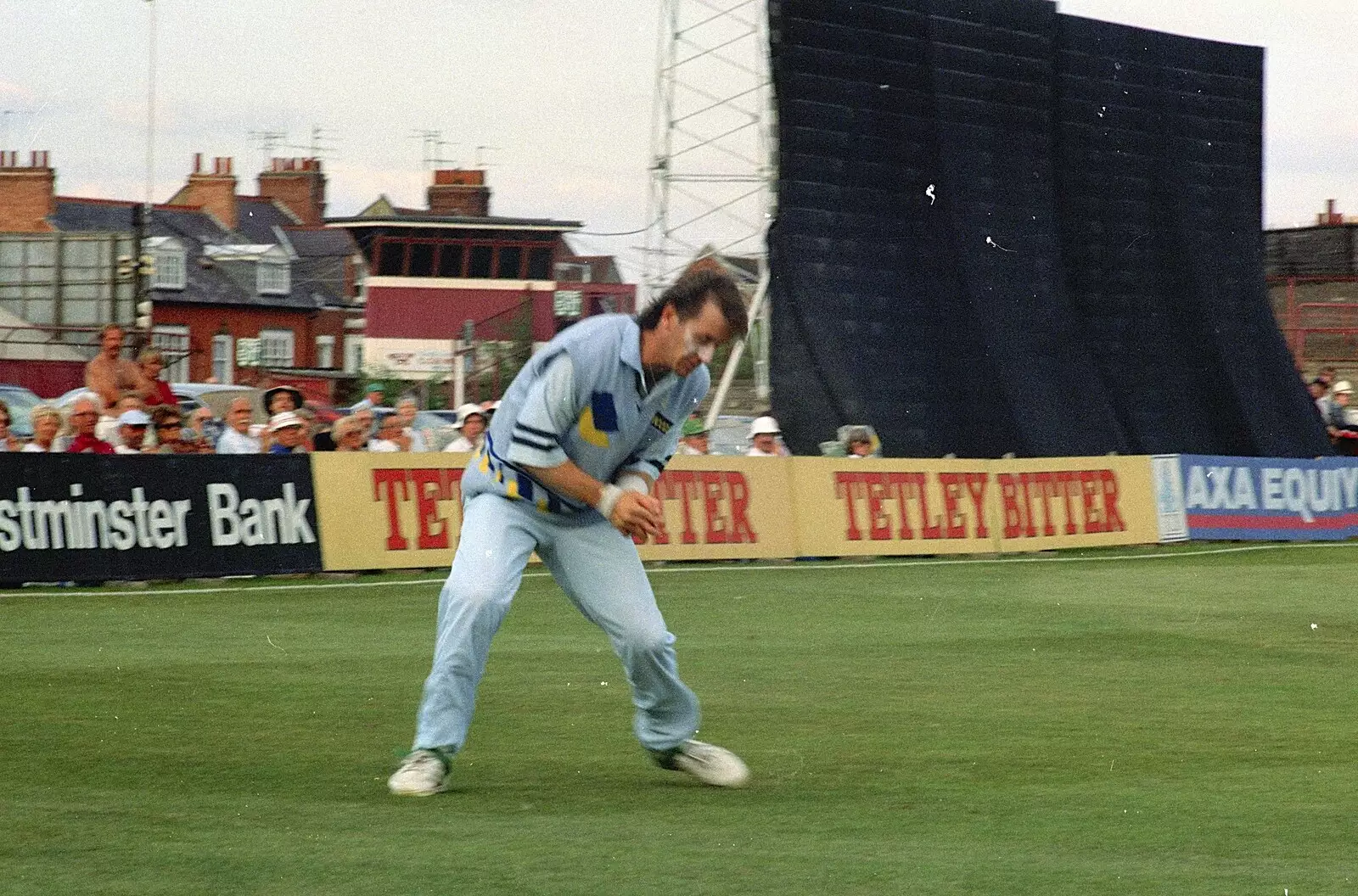 Some fielding action, from A Spot of Cricket, Northampton - 5th September 1994