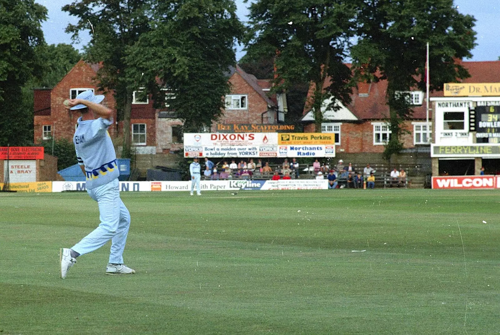 More bowling, from A Spot of Cricket, Northampton - 5th September 1994