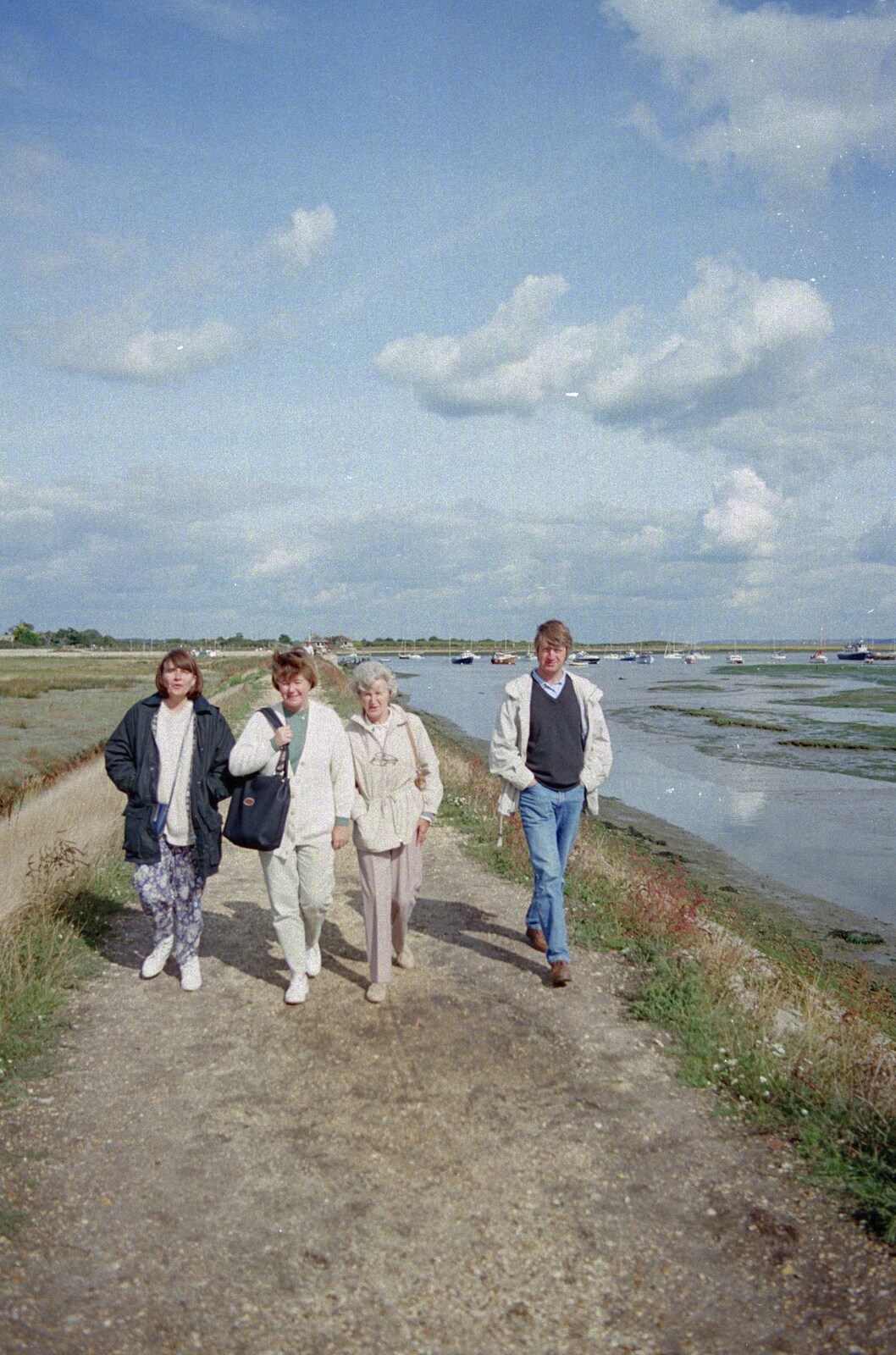 Grandmother's Seventieth Birthday, Brockenhurst and Keyhaven, Hampshire - 11th September 1994: More walking