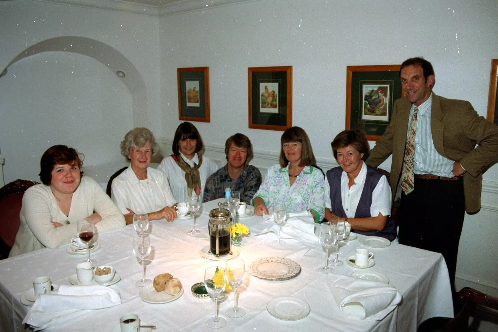 Sis, Grandmother, Mother et al, from Grandmother's Seventieth Birthday, Brockenhurst and Keyhaven, Hampshire - 11th September 1994