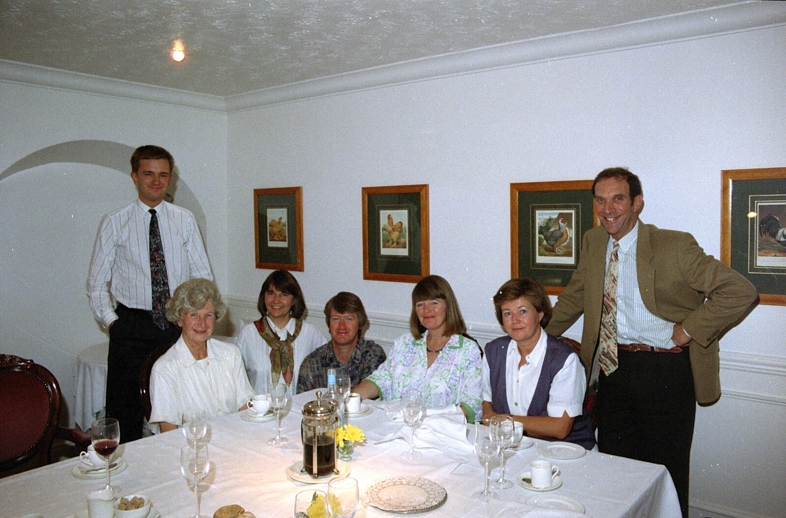 Grandmother's Seventieth Birthday, Brockenhurst and Keyhaven, Hampshire - 11th September 1994: Nosher joins in for a group photo