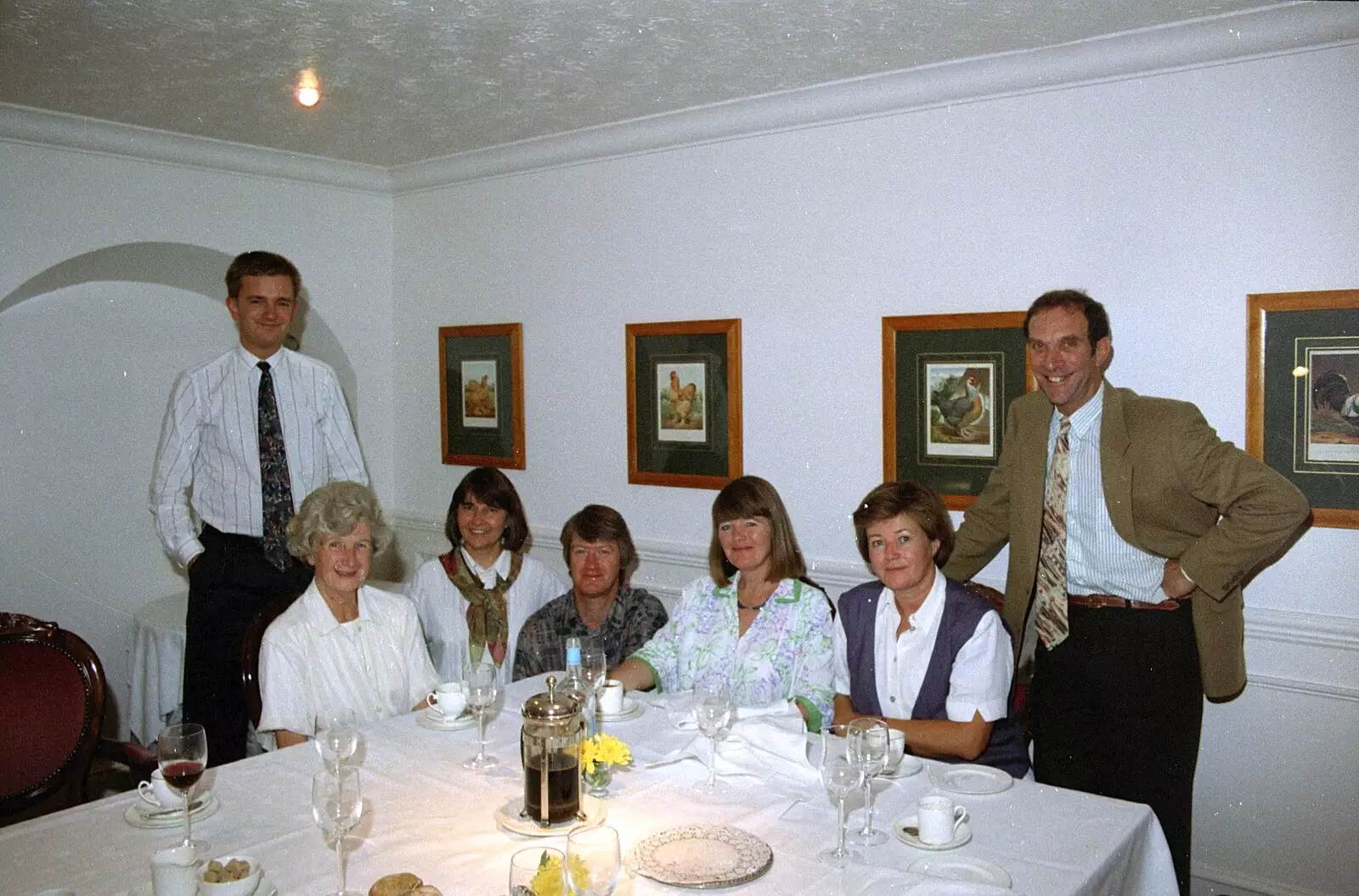 Nosher joins in for a group photo, from Grandmother's Seventieth Birthday, Brockenhurst and Keyhaven, Hampshire - 11th September 1994