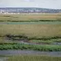 Keyhaven Marshes, and Hurst Castle in the distance, Grandmother's Seventieth Birthday, Brockenhurst and Keyhaven, Hampshire - 11th September 1994