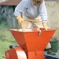 More action to clear the chopper, Cider Making (without Rosie), Stuston, Suffolk - 23rd September 1994