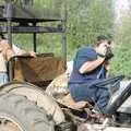 Corky on video camera, Cider Making (without Rosie), Stuston, Suffolk - 23rd September 1994