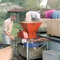 Brenda and Linda get the last apples out of a box, Cider Making (without Rosie), Stuston, Suffolk - 23rd September 1994