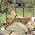 Winnie the tractor and the former rag press, Cider Making (without Rosie), Stuston, Suffolk - 23rd September 1994