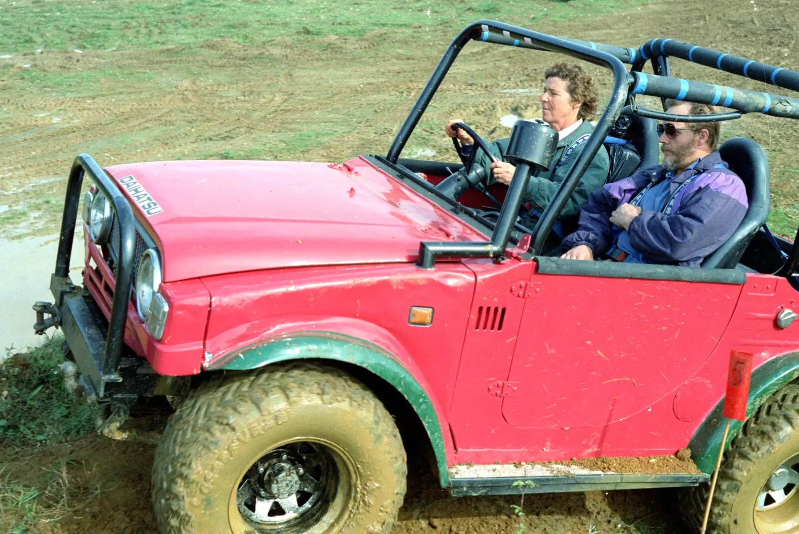 Brenda's off roading, from Off-Roading With Geoff and Brenda, Suffolk - 10th October 1994