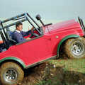 Geoff takes on a large step and loses, Off-Roading With Geoff and Brenda, Suffolk - 10th October 1994