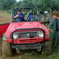 Corky straps in as Brenda pokes about, Off-Roading With Geoff and Brenda, Suffolk - 10th October 1994