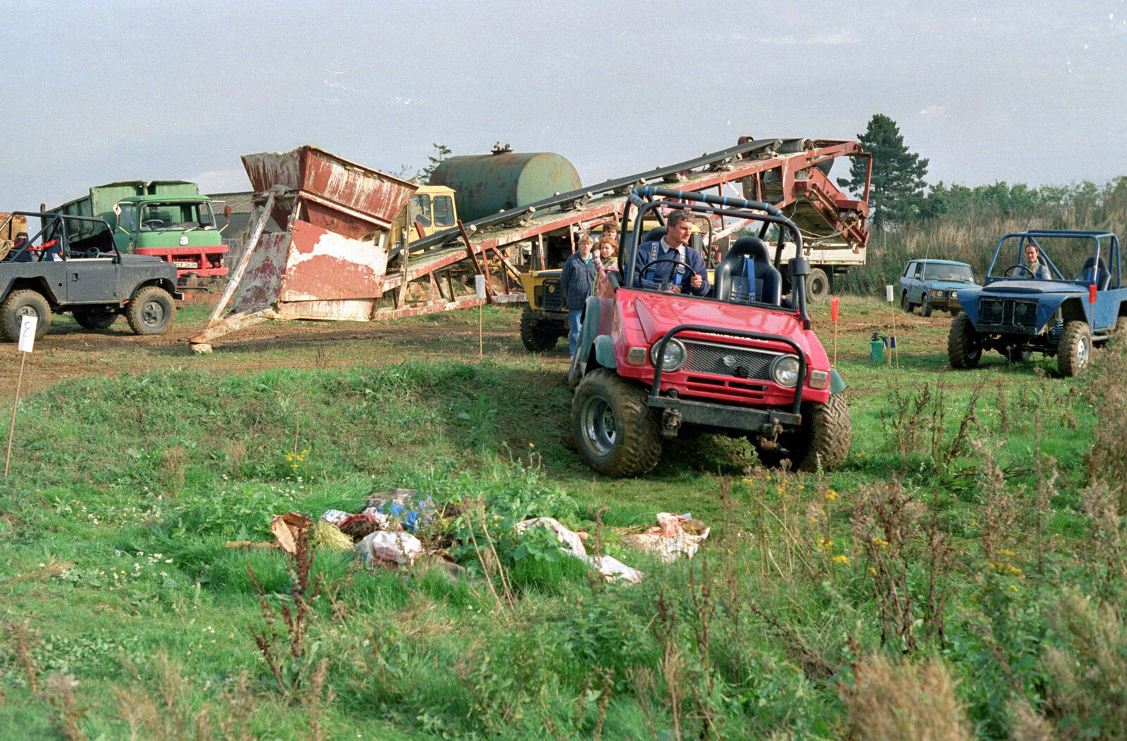 Off-Roading With Geoff and Brenda, Suffolk - 10th October 1994: Amongst the derelict machinery