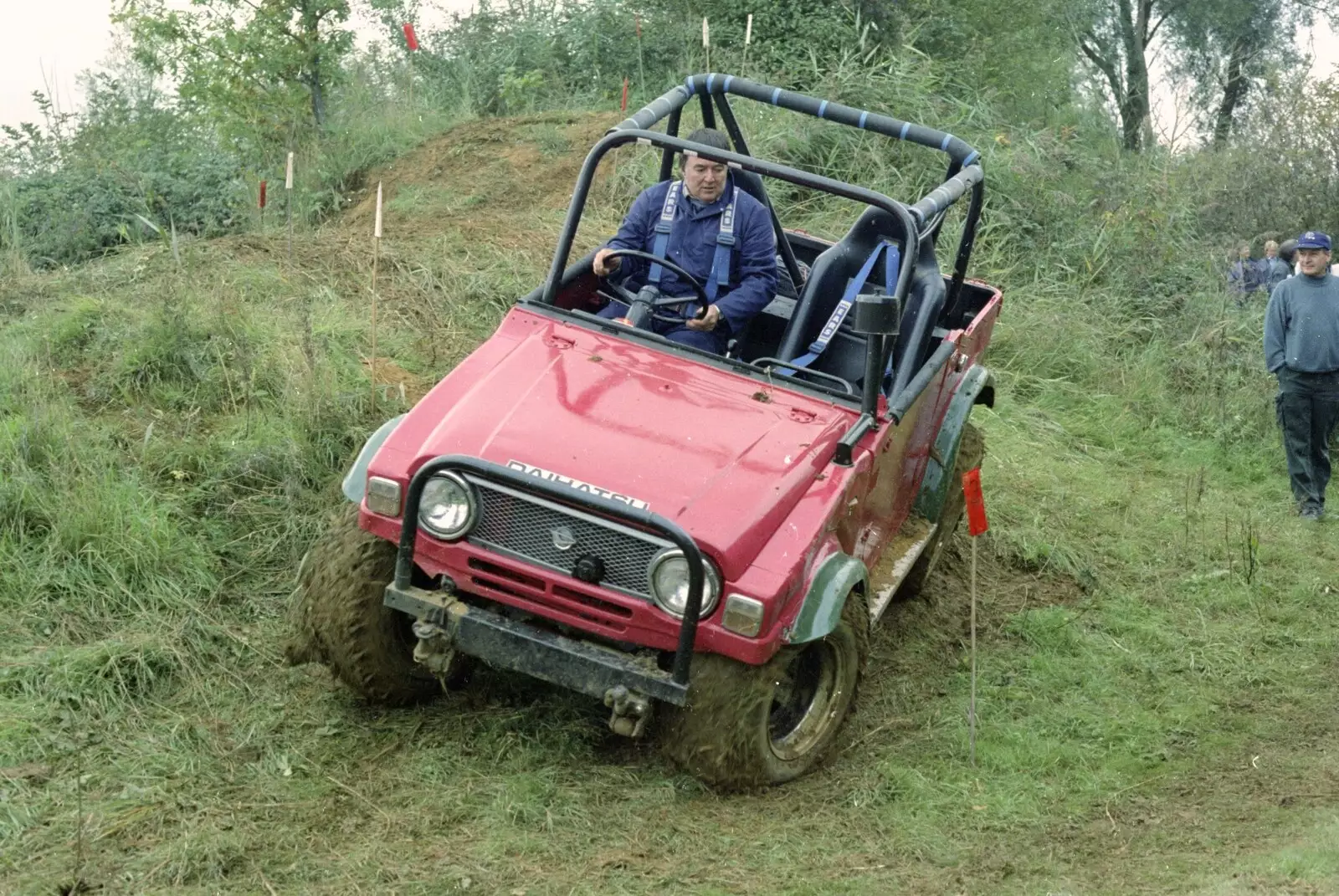 Corky on a hill, from Off-Roading With Geoff and Brenda, Suffolk - 10th October 1994