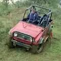 Corky on a hill, Off-Roading With Geoff and Brenda, Suffolk - 10th October 1994