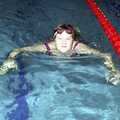 Helen, The Swan does the BHF Sponsored Swim, Diss Pool, Norfolk - 3rd October 1994