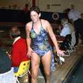 Pippa legs it, The Swan does the BHF Sponsored Swim, Diss Pool, Norfolk - 3rd October 1994