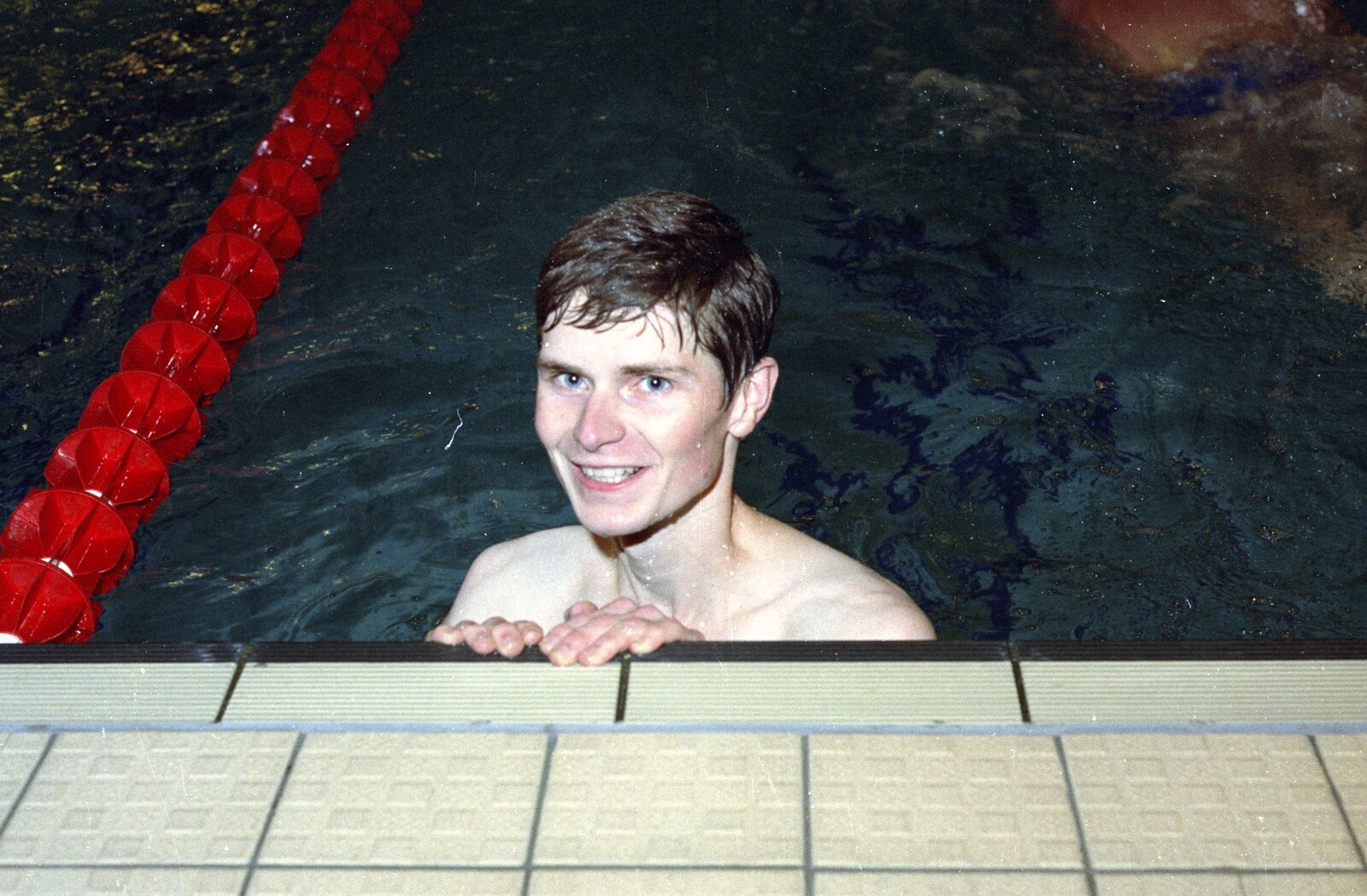 Ninja M stops for a photo from The Swan does the BHF Sponsored Swim, Diss Pool, Norfolk - 3rd October 1994