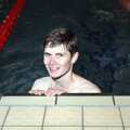 Ninja M stops for a photo, The Swan does the BHF Sponsored Swim, Diss Pool, Norfolk - 3rd October 1994