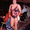 Helen W finishes her swim
