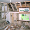 The bedroom is wrecked, Bedroom Demolition, Brome, Suffolk - 10th October 1994