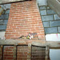 The chimney breast, Bedroom Demolition, Brome, Suffolk - 10th October 1994