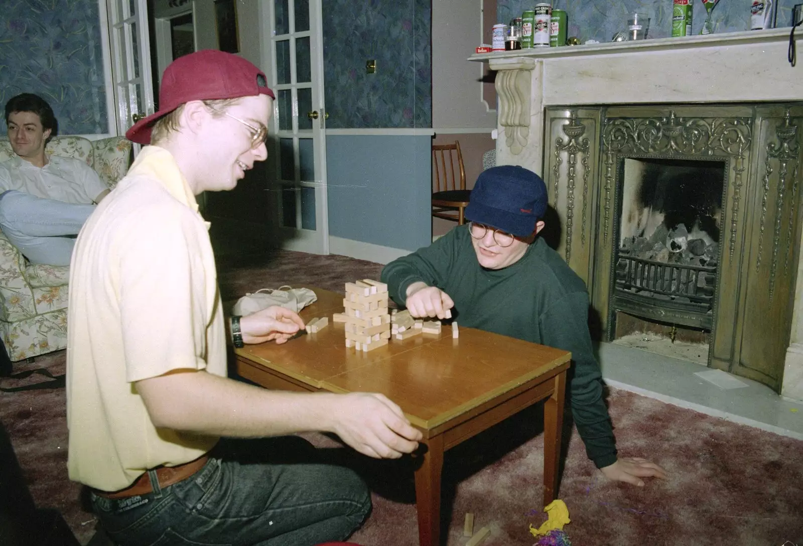 Simon Morris and Hamish, from Christmas Down South, Burton and Walkford, Dorset - 25th December 1994