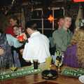 John Willy holds his glass up, New Year's Eve at the Swan Inn, Brome, Suffolk - 31st December 1994