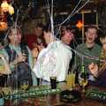 Party-popper aftermath, New Year's Eve at the Swan Inn, Brome, Suffolk - 31st December 1994