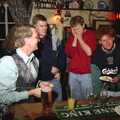 Bill's finding it all too much, New Year's Eve at the Swan Inn, Brome, Suffolk - 31st December 1994