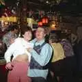 John Willy attemps to get Pippa's boobs out, New Year's Eve at the Swan Inn, Brome, Suffolk - 31st December 1994