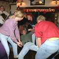 Mikey gets some sort of bumps, New Year's Eve at the Swan Inn, Brome, Suffolk - 31st December 1994